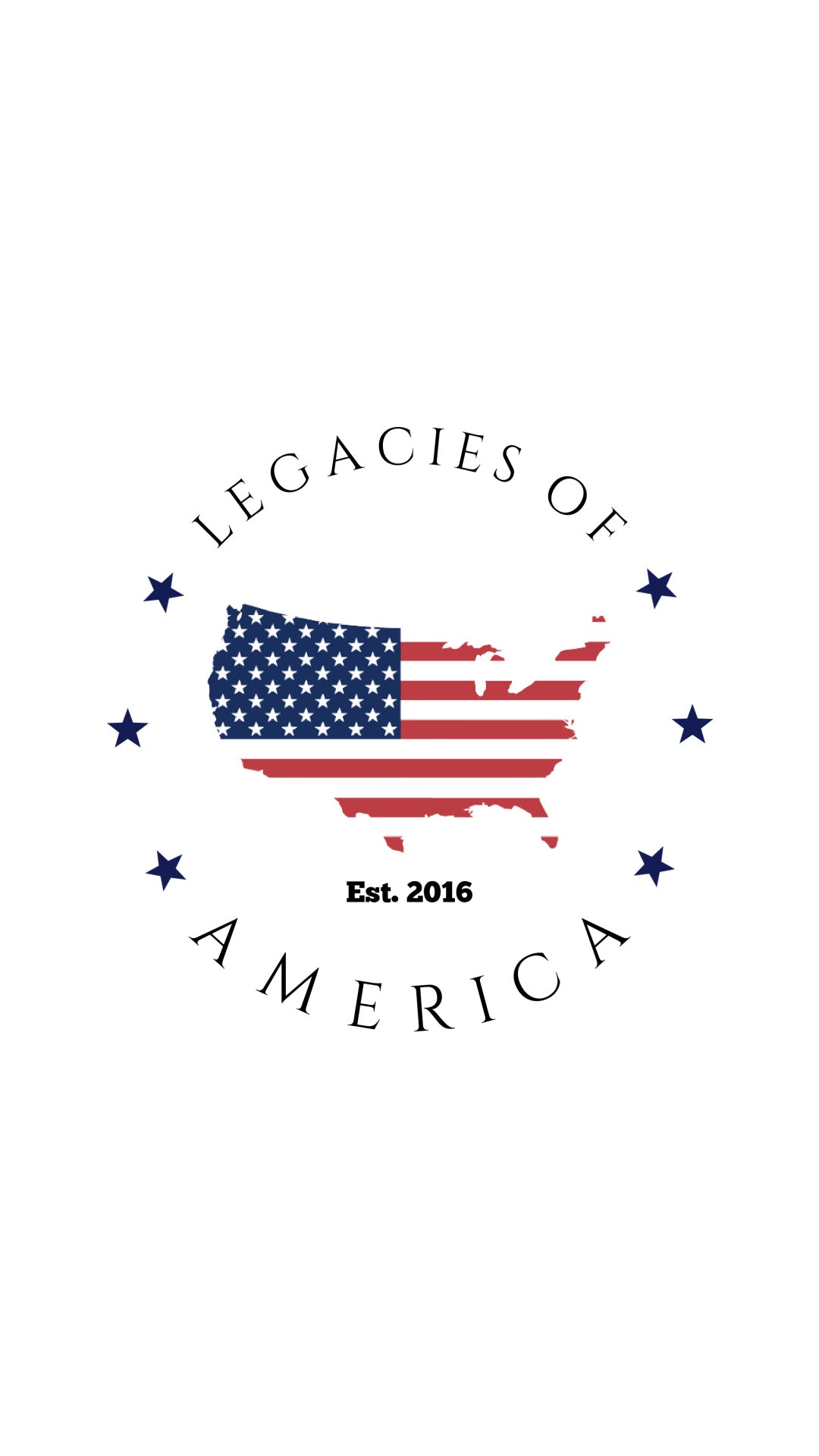 Legacies of America Woodworking Co. Round logo on white background.