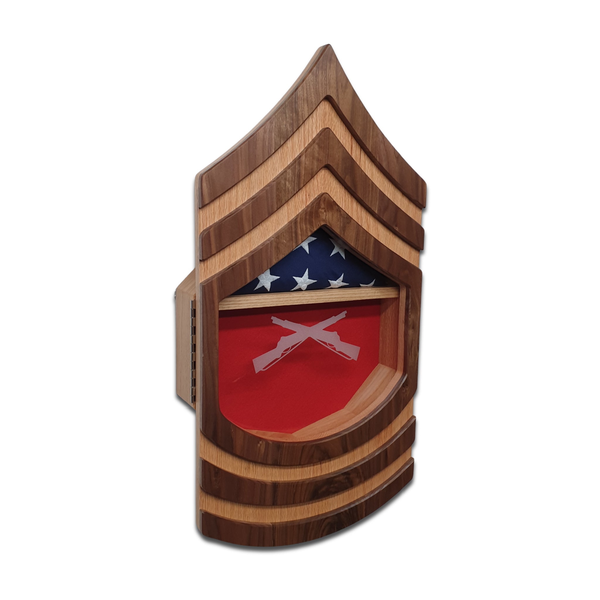 Marines Master Sergeant (E8) Shadow Box - American Made-Veteran Built ...